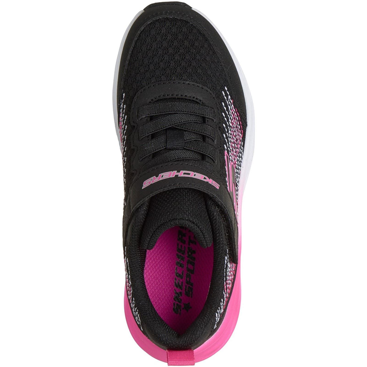 Skechers Elite Sport Pulse Kids Black/Hot Pink Trainers