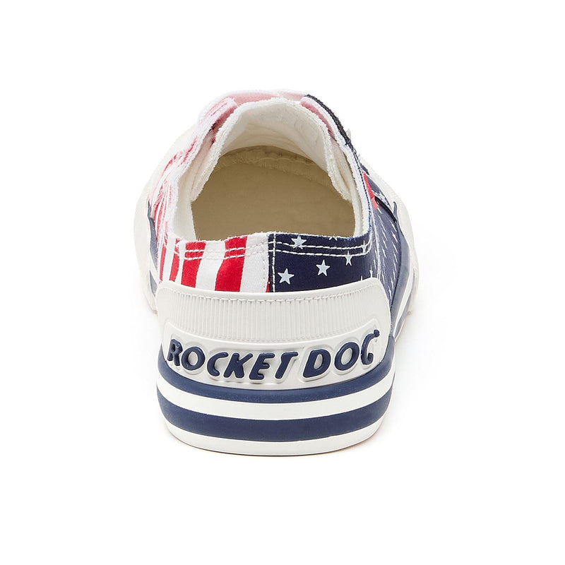 Rocket Dog Jazzin Spangle Cotton Women's Red/Navy Trainers