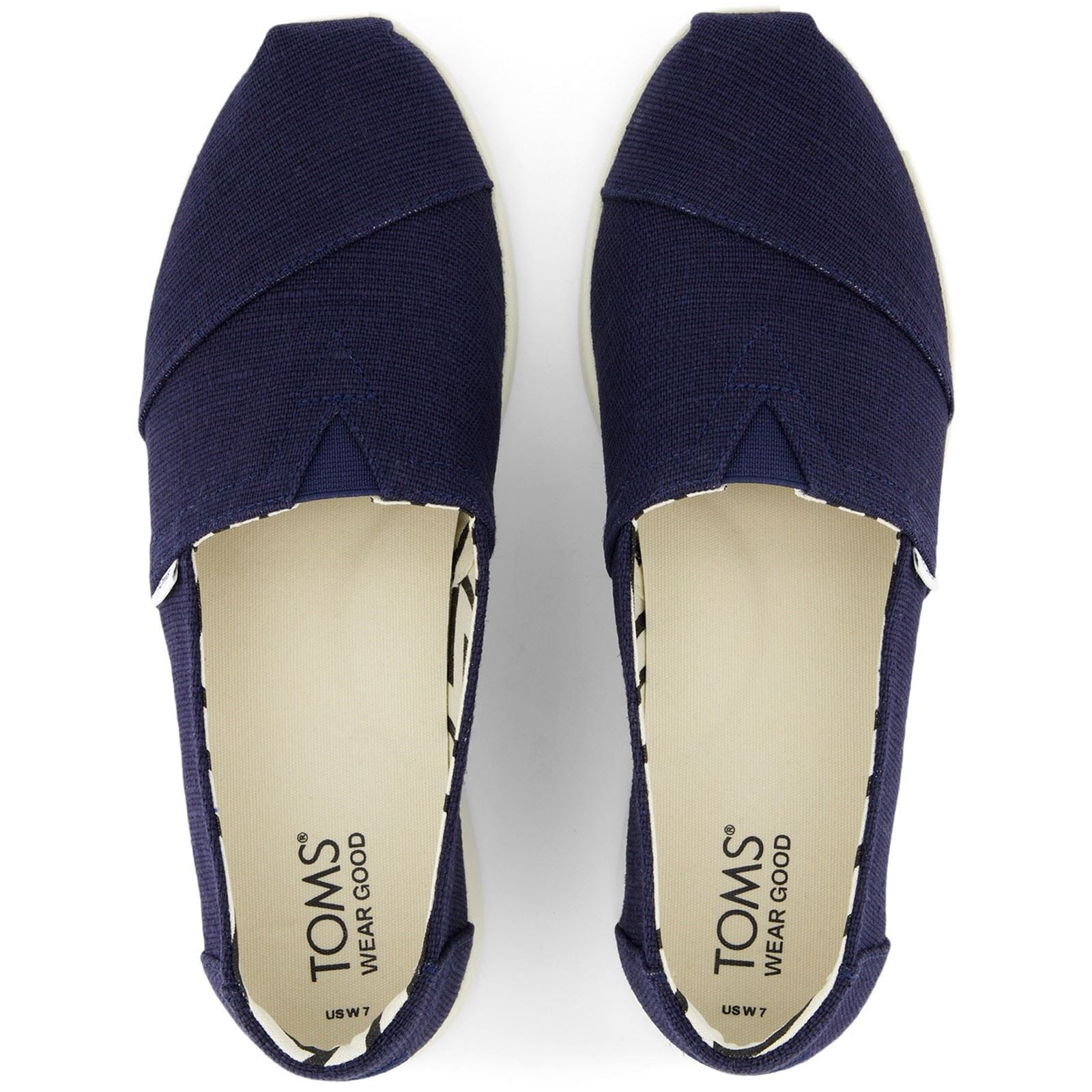 TOMS Alpargata Plus Jute Women's Navy Espadrilles