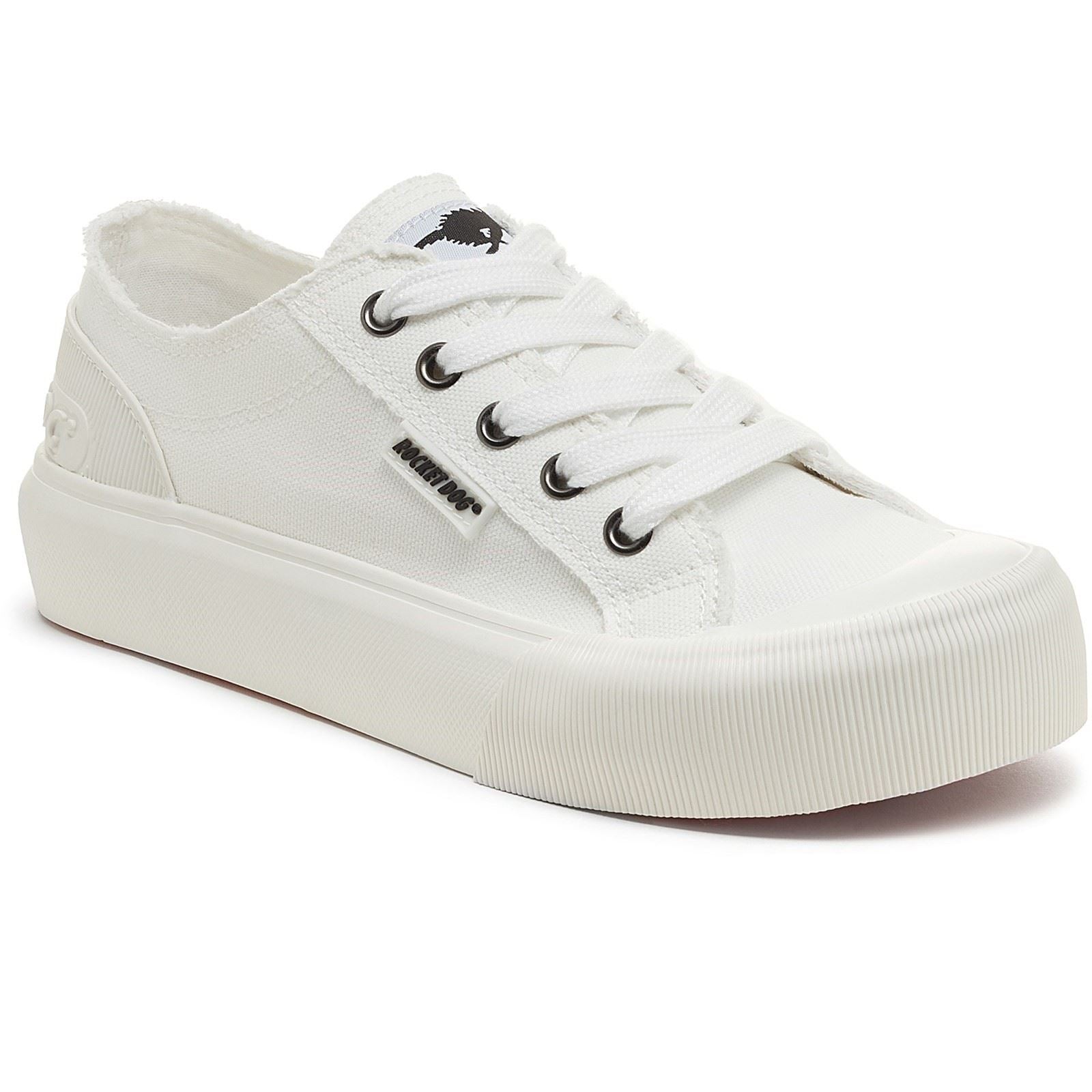 Rocket Dog Jazzin Plus 12A Cotton Women's White Trainers
