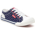Rocket Dog Jazzin Spangle Cotton Women's Red/Navy Trainers