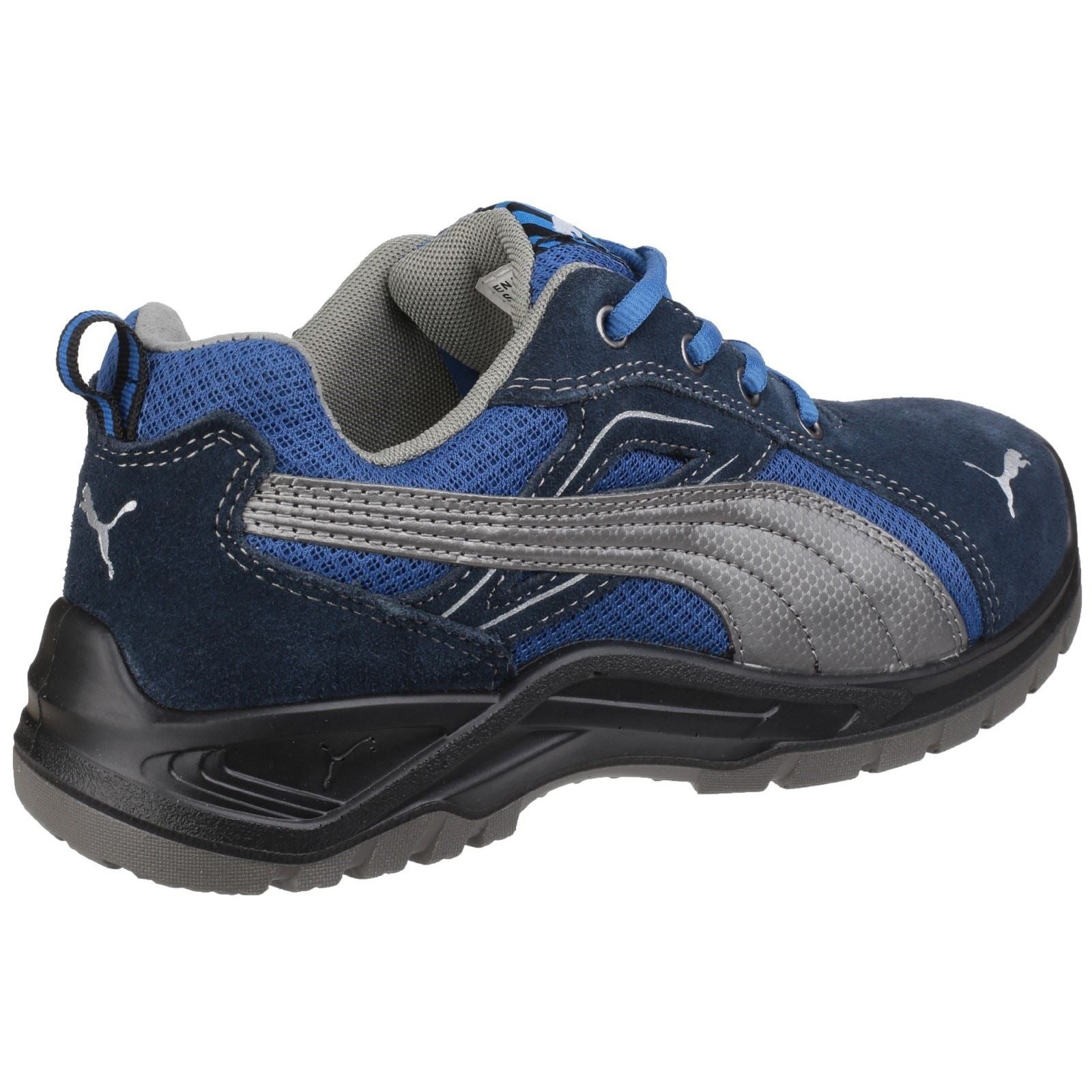 Puma Safety Omni Sky Low Suede+Textile Blue Safety Trainers