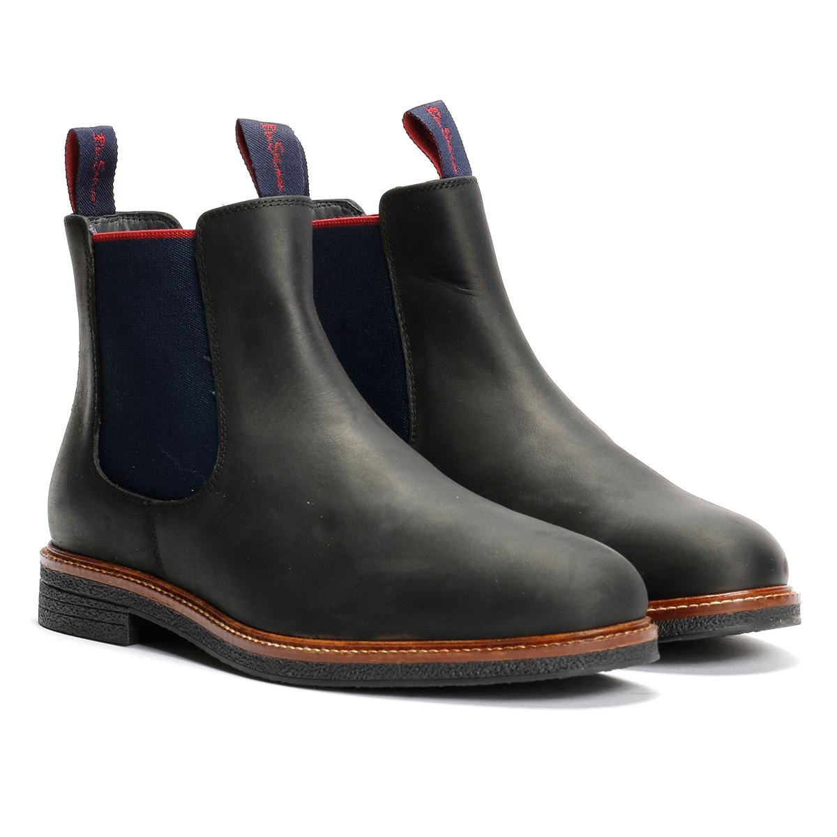 Ben Sherman Walker Chelsea Leather Men's Black Boots