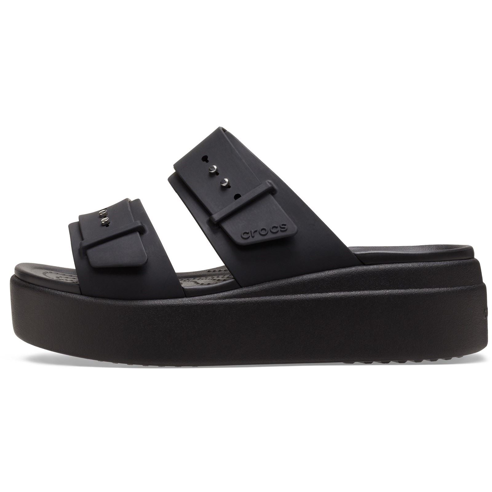 Crocs Brooklyn Synthetic Women's Black Sandals