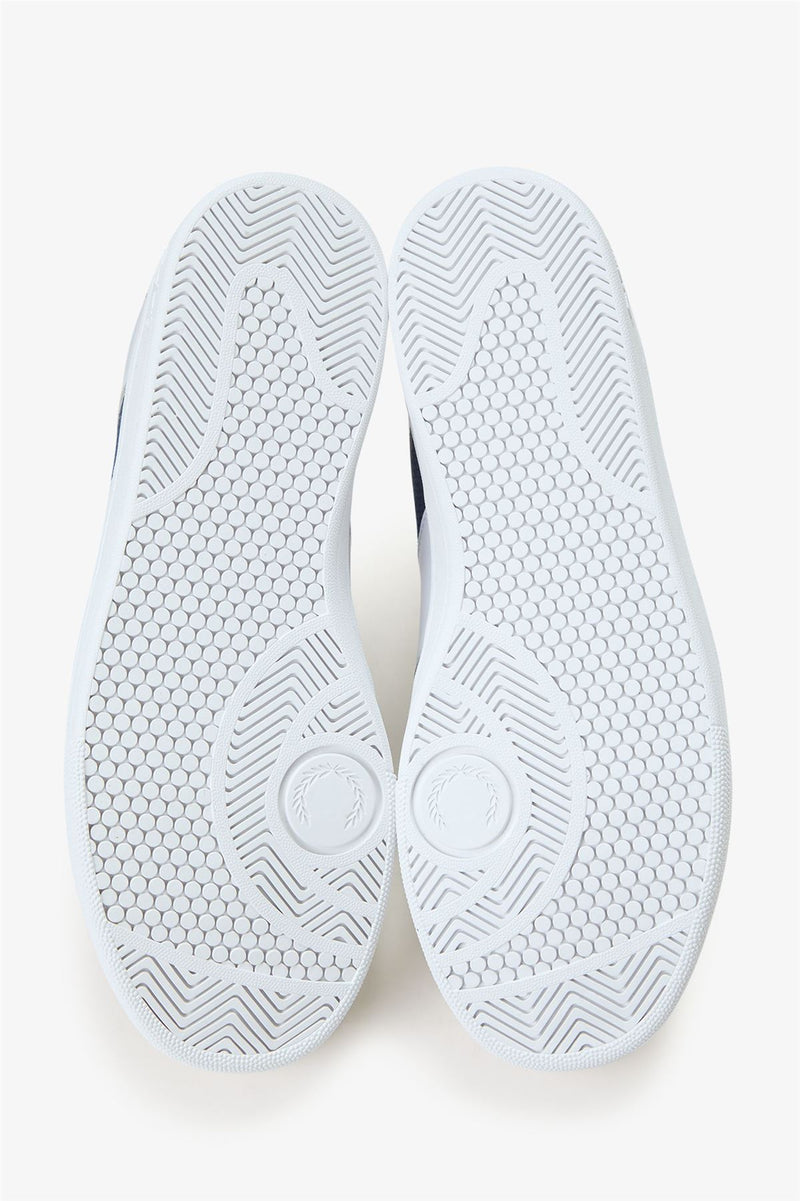 Fred Perry B725 Leather Suede Men's White/Navy/Mint Trainers