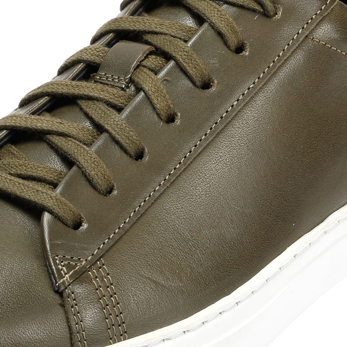 Ben Sherman Ace Cupsole Leather Men's Olive Trainers