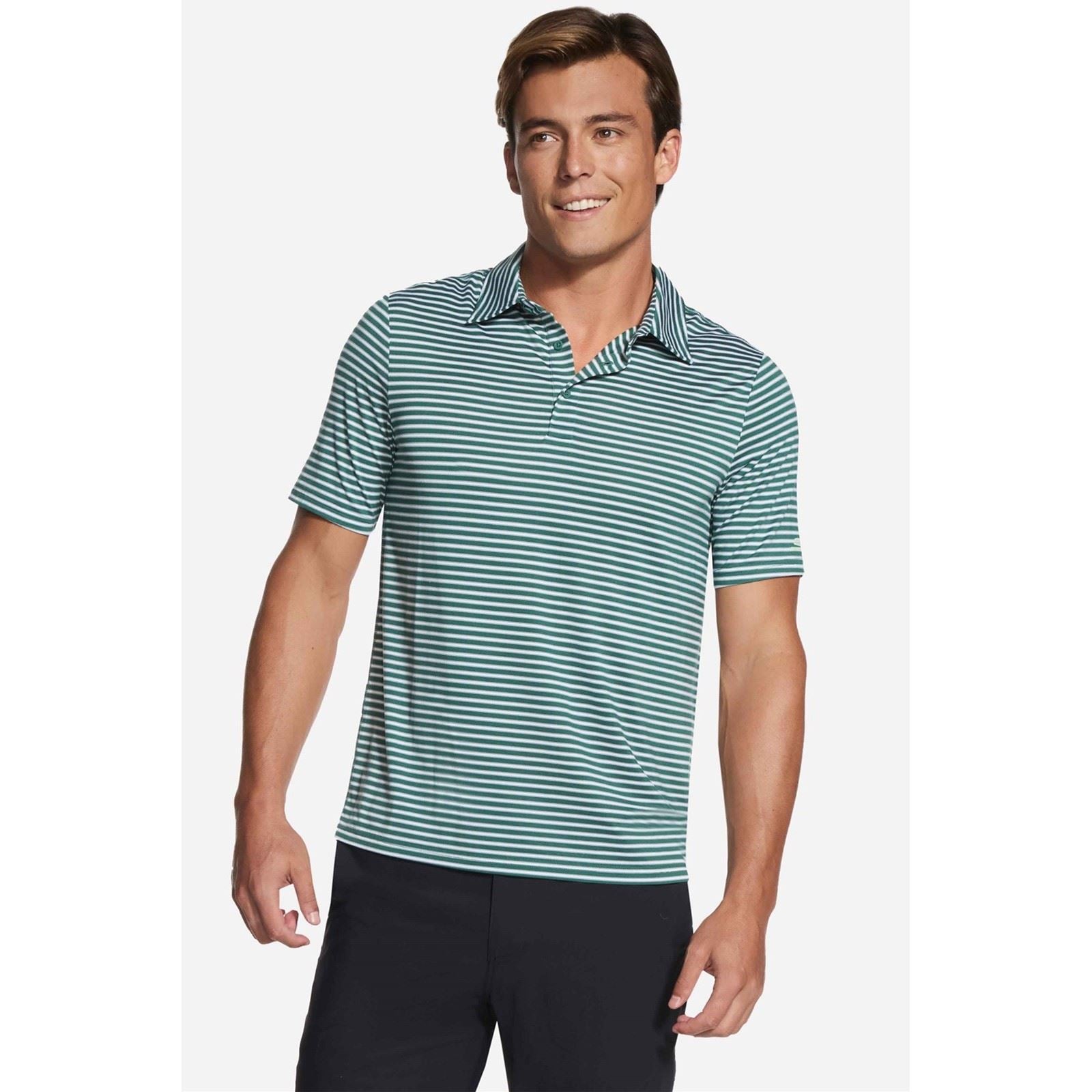 Skechers GO DRI All Day Piedmont Polyester Men's Olive Polo Shirt
