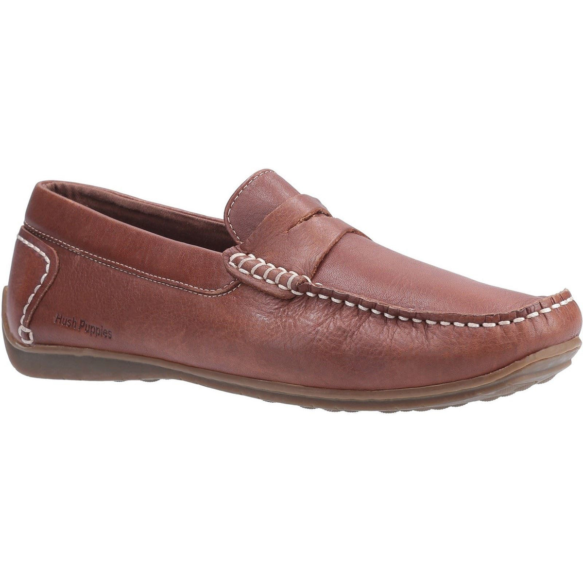 Hush Puppies Roscoe Leather Men's Brown Boat Shoes