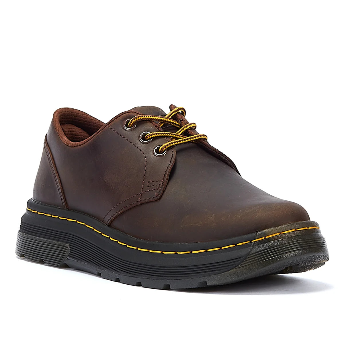 Dr. Martens Crewson Lo Crazy Horse Dark Brown Lace Up Shoes