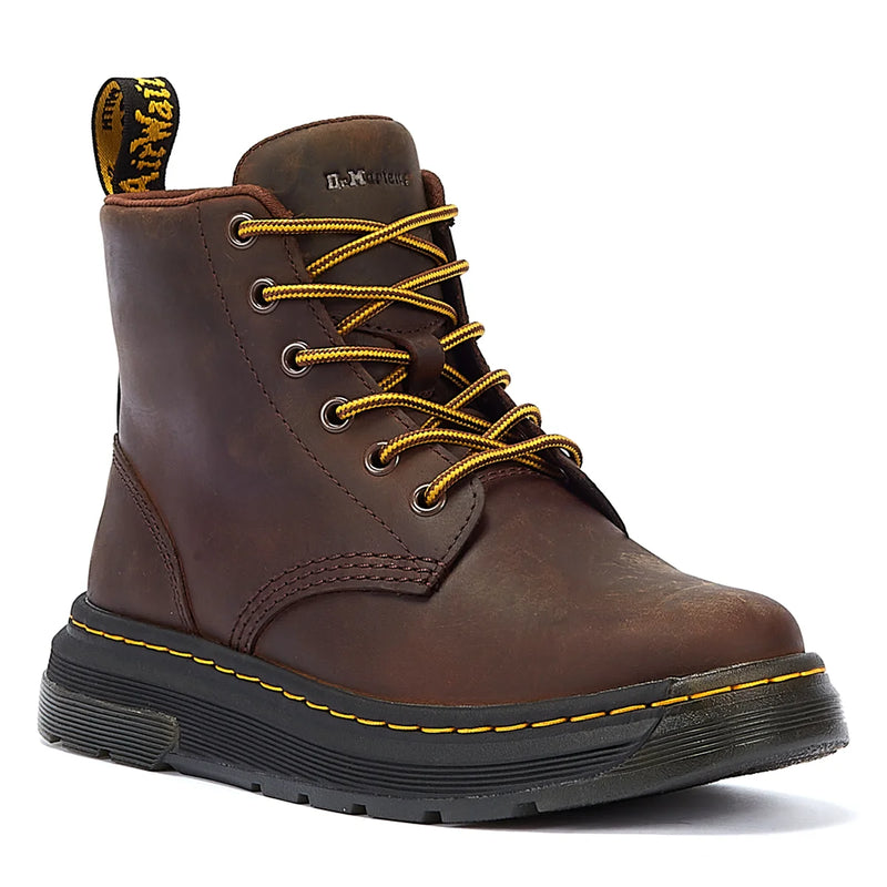 Dr. Martens Crewson Chukka Crazy Horse Dark Brown Boots Tower