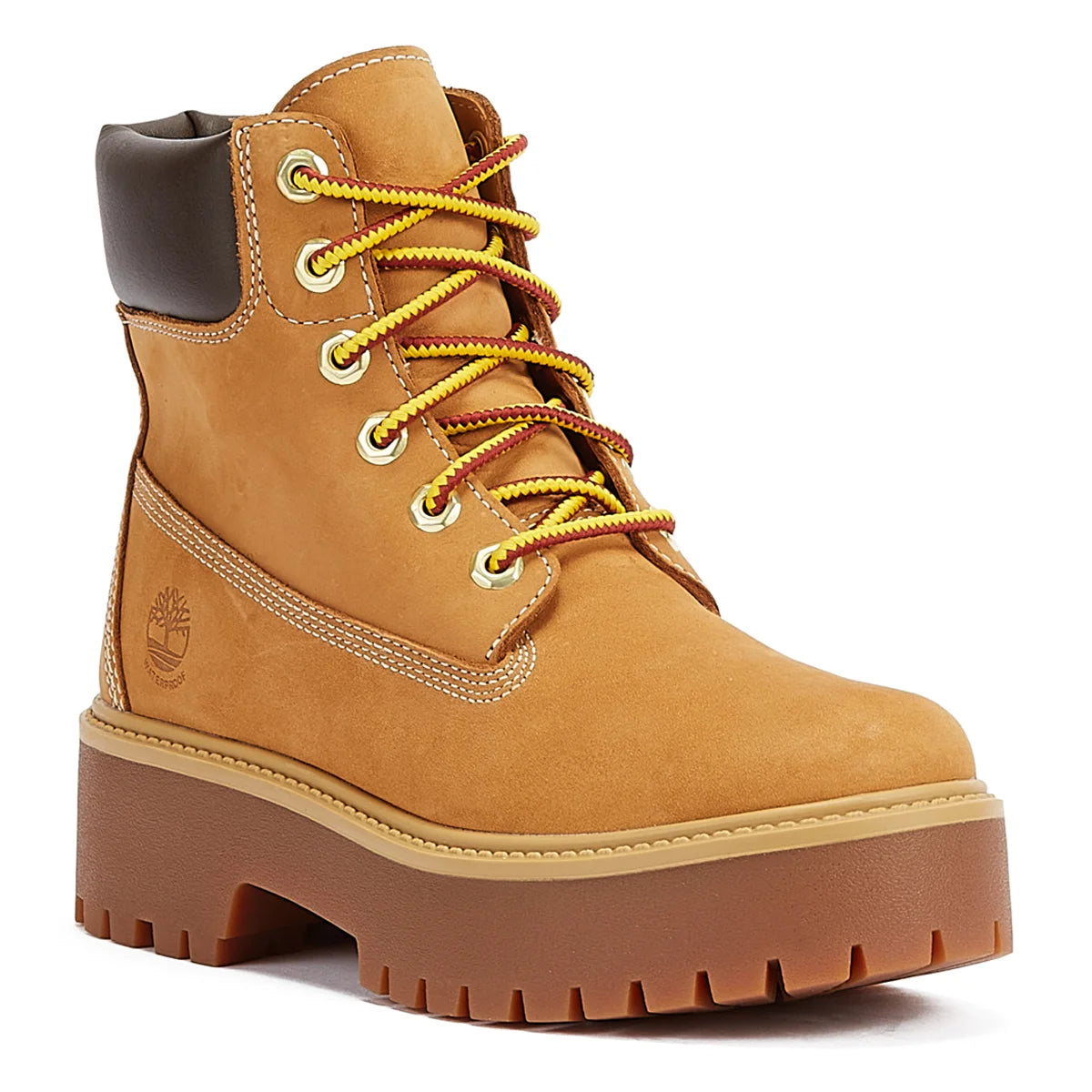 Timberland 6 Inch Premium Platform Wheat Nubuck Women's Wheat Boots