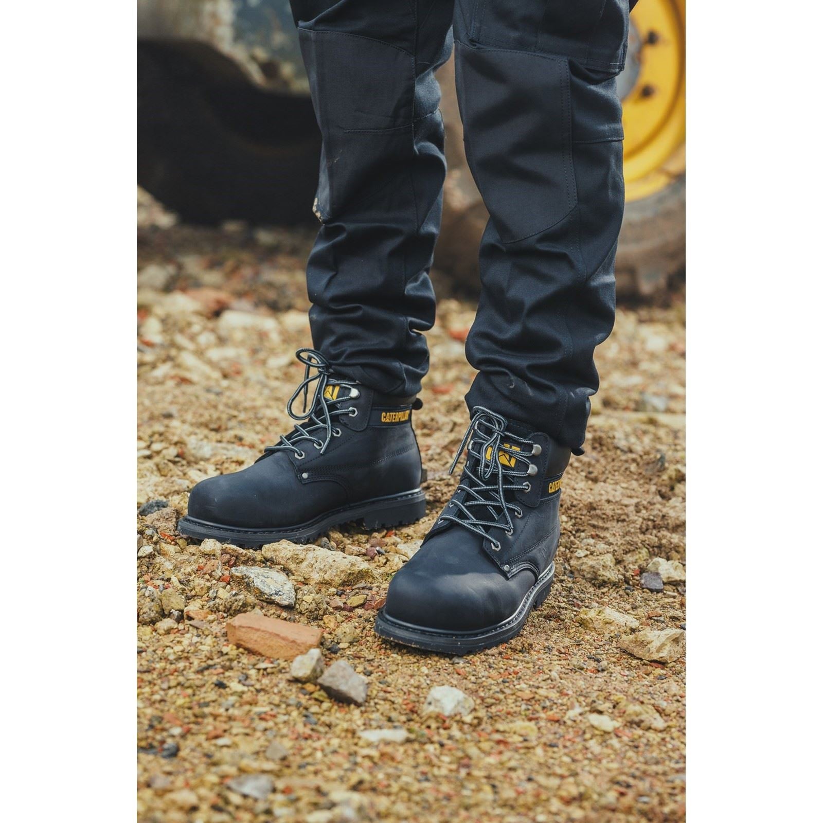 Caterpillar Powerplant S3 Nubuck Black Safety Boots