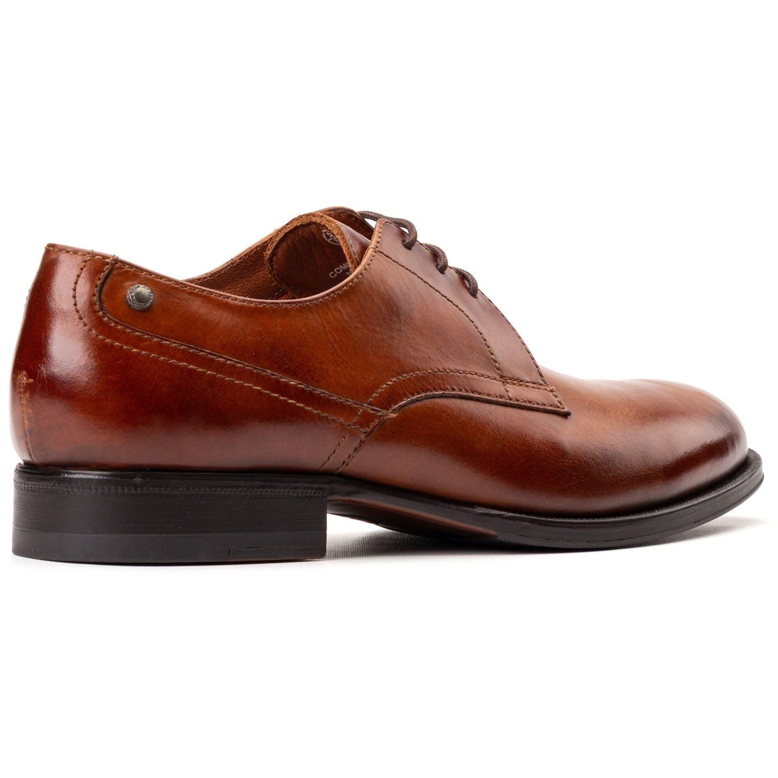 Base London Edison Leather Men's Burnt Tan Lace-Up Shoes