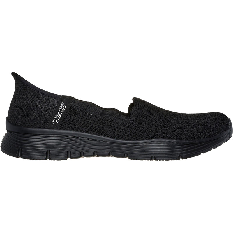 Skechers Seager Believe It Textile Women's Black Trainers