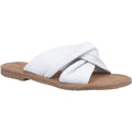 Hush Puppies Amy Wide Fit Leather Women's White Sandals