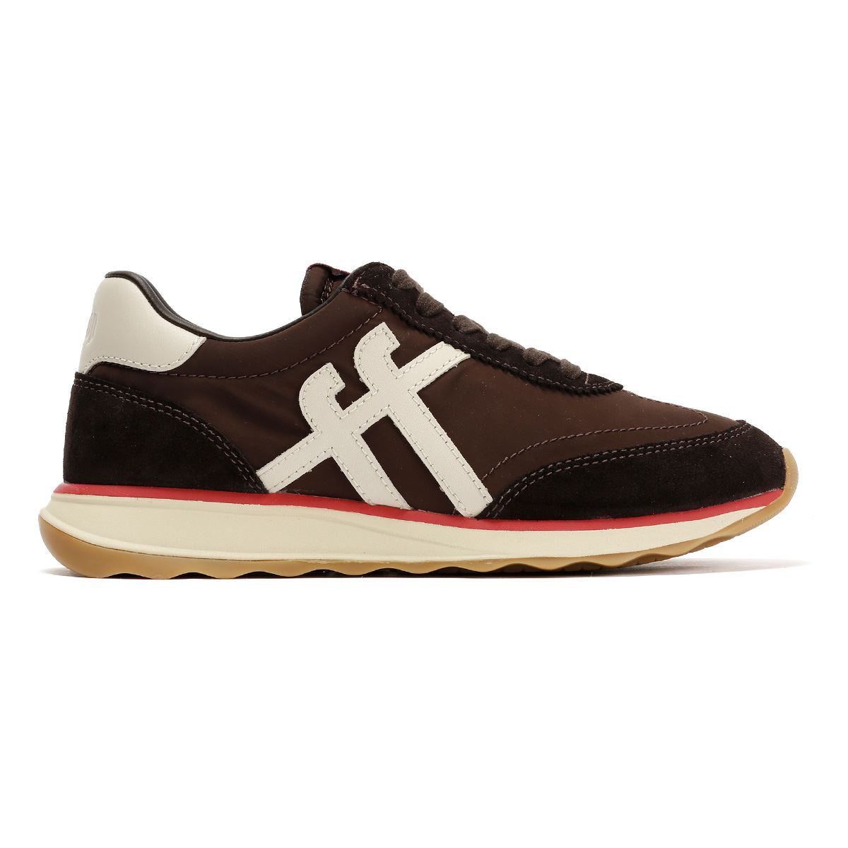 FitFlop Retro-Q FF Nylon Women's Chocolate Brown/Paris Beige Trainers
