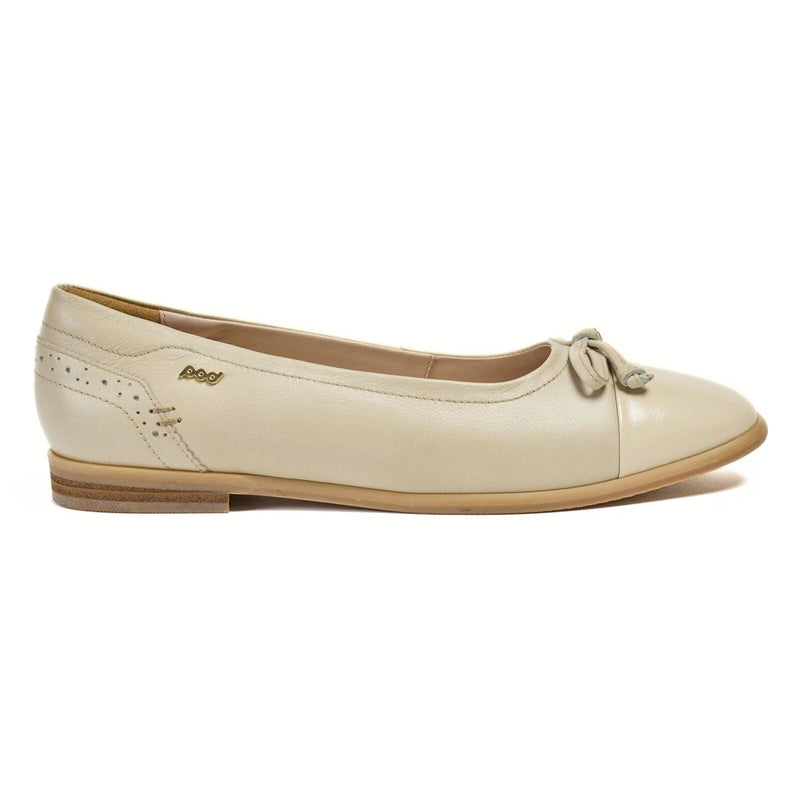 Pod Priya Leather Women's Taupe Flats