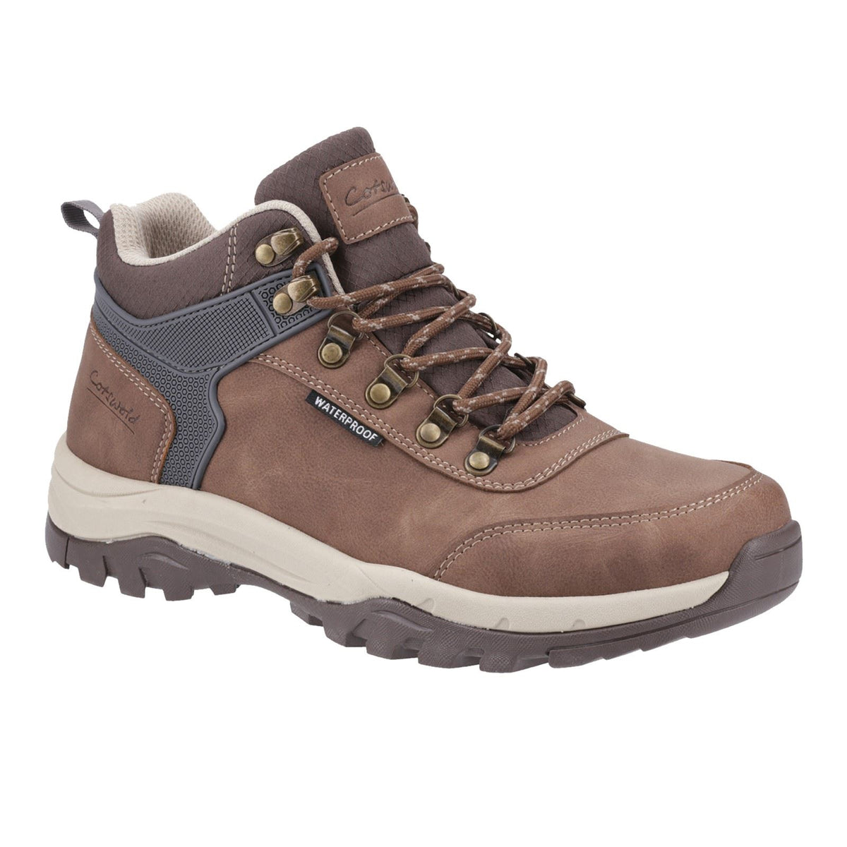 Cotswold Overbury Synthetic Men's Brown Hiking Boots