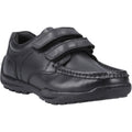 Hush Puppies Maddox Leather Junior Black Shoes