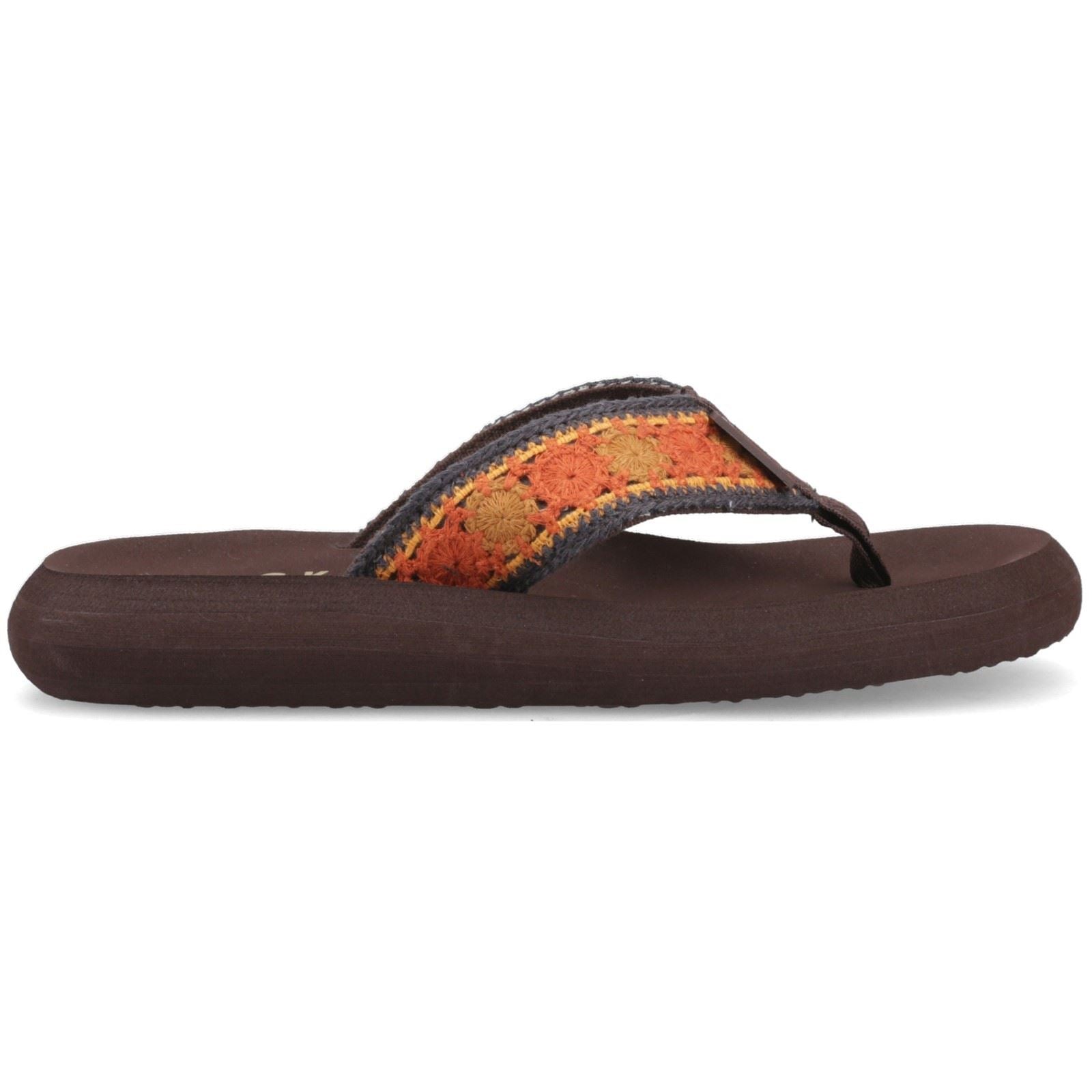 Rocket Dog Spotlight Marlow Textile Women's Brown/Multi Flip Flops