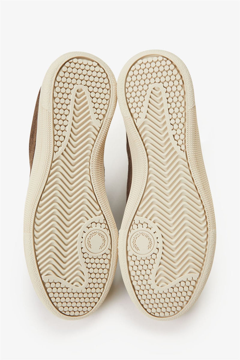 Fred Perry Tennis Shoe Suede Men's Tobacco/Ice Cream Trainers