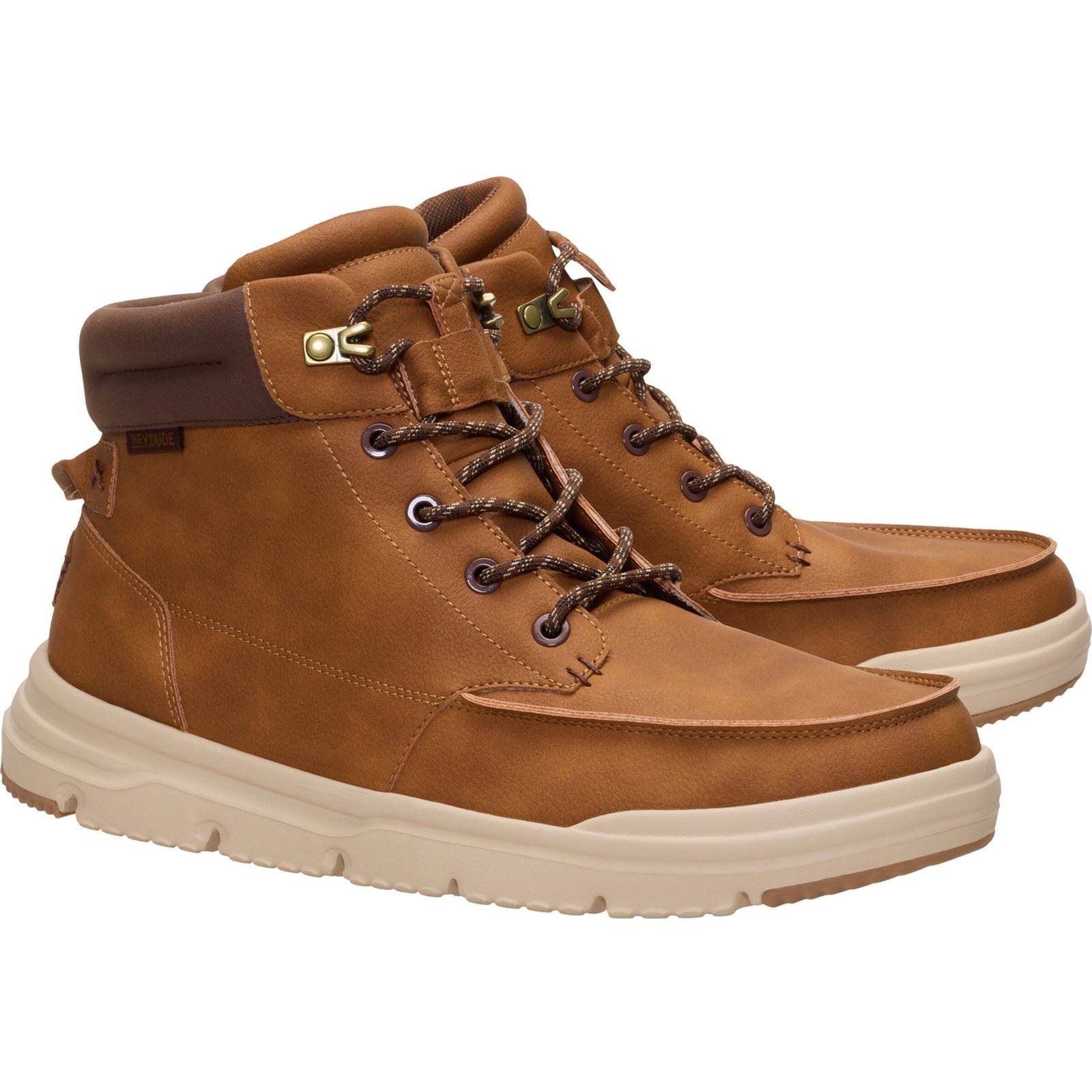 HEYDUDE Bradley II Classic Polyurethane Men's Argan Oil/Multi Ankle Boots
