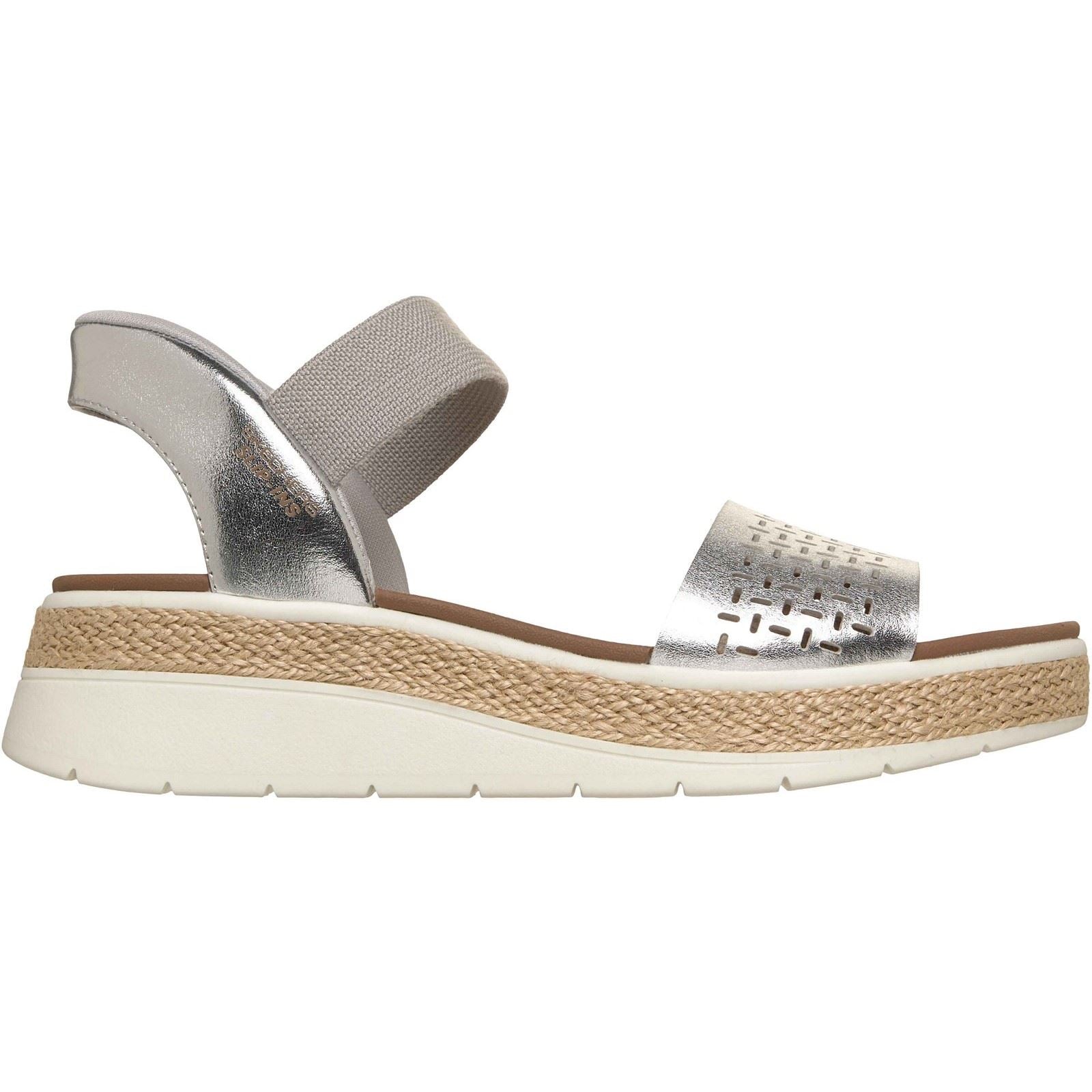 Skechers BOBS Sun Ray Women's Silver Standard Sandals