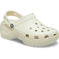 Crocs Classic Platform Synthetic Women's Bone Clogs