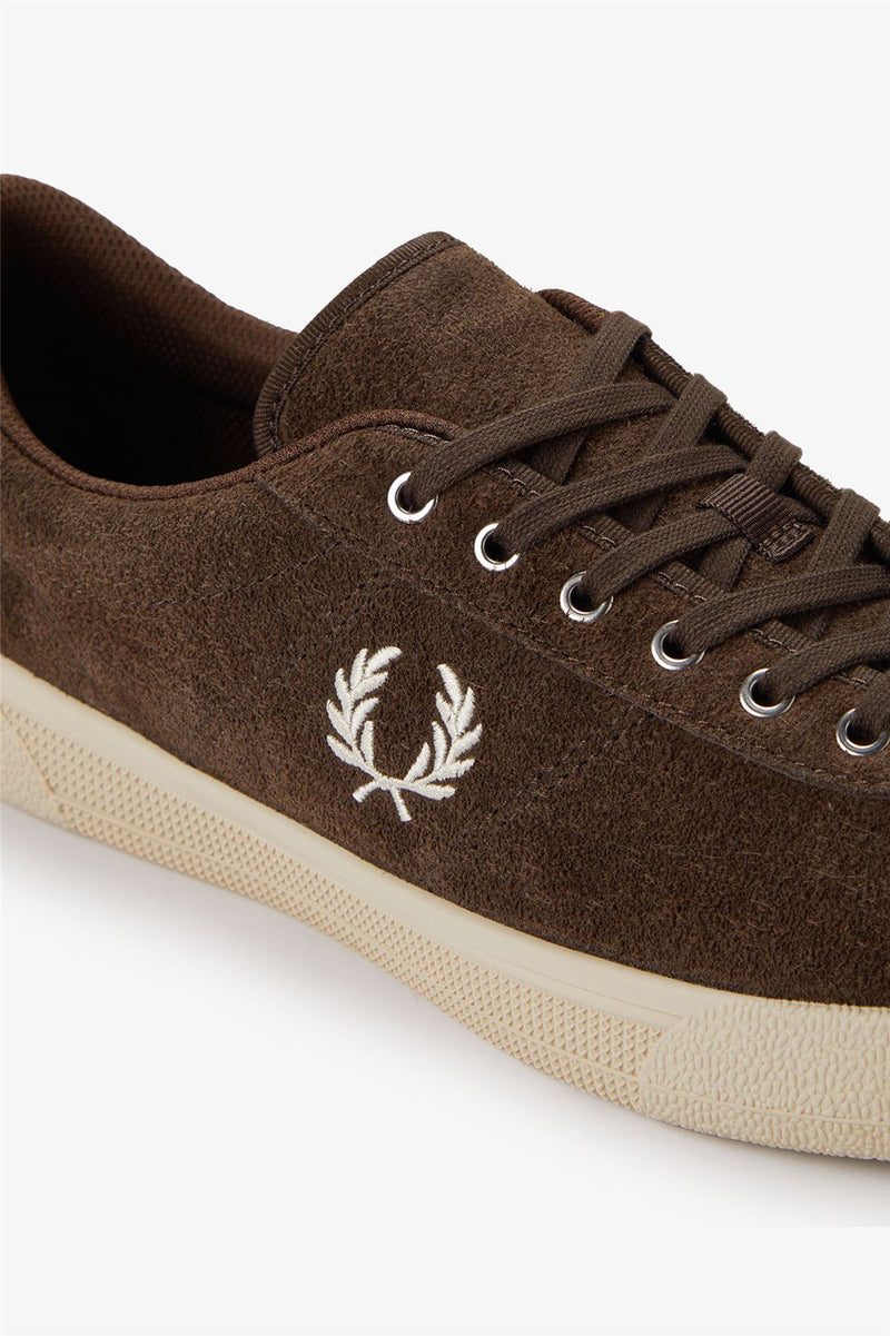 Fred Perry Tennis Shoe Suede Men's Tobacco/Ice Cream Trainers