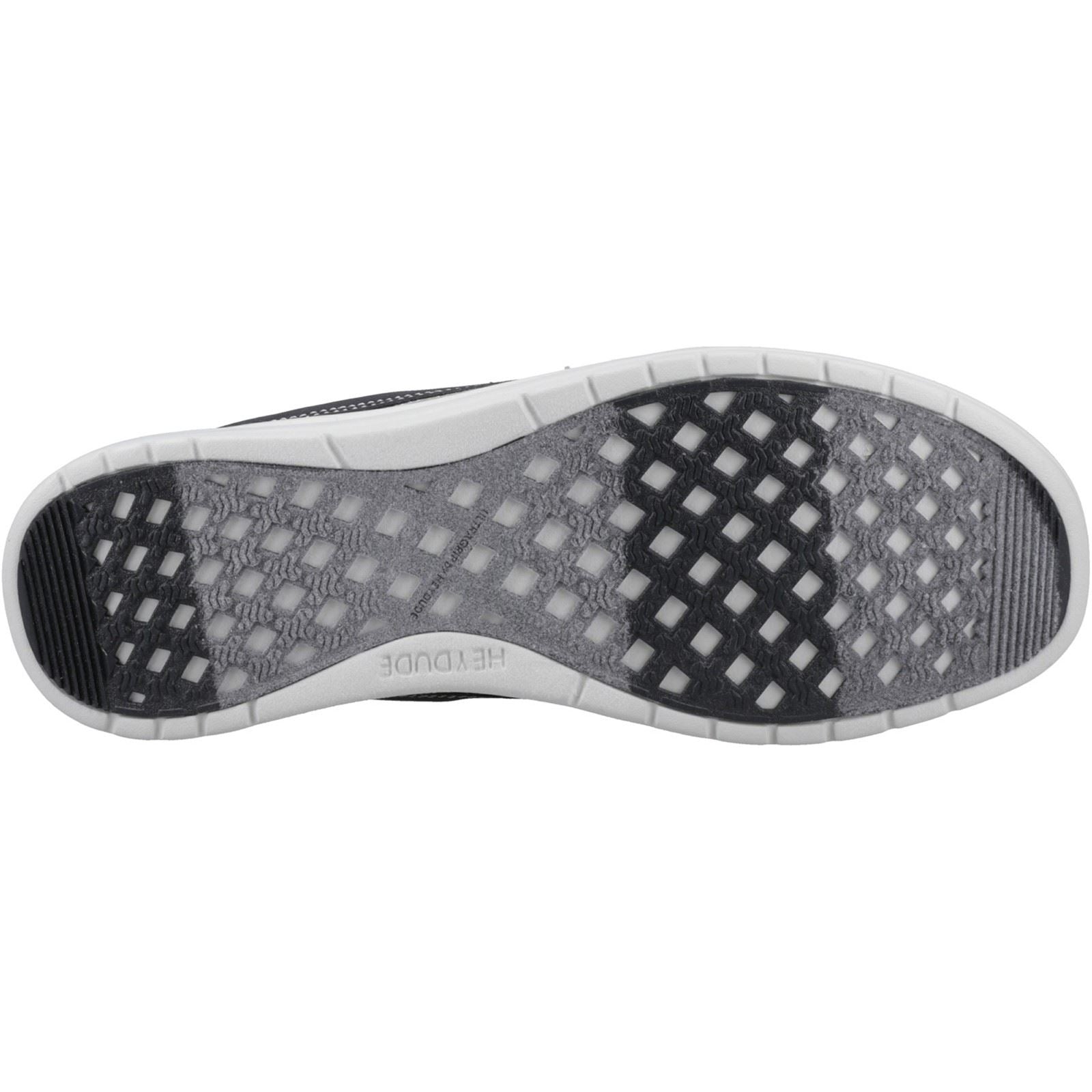HEYDUDE Welsh Grip Classic Mesh Cotton Blend Men's Black/Storm Gray Shoes