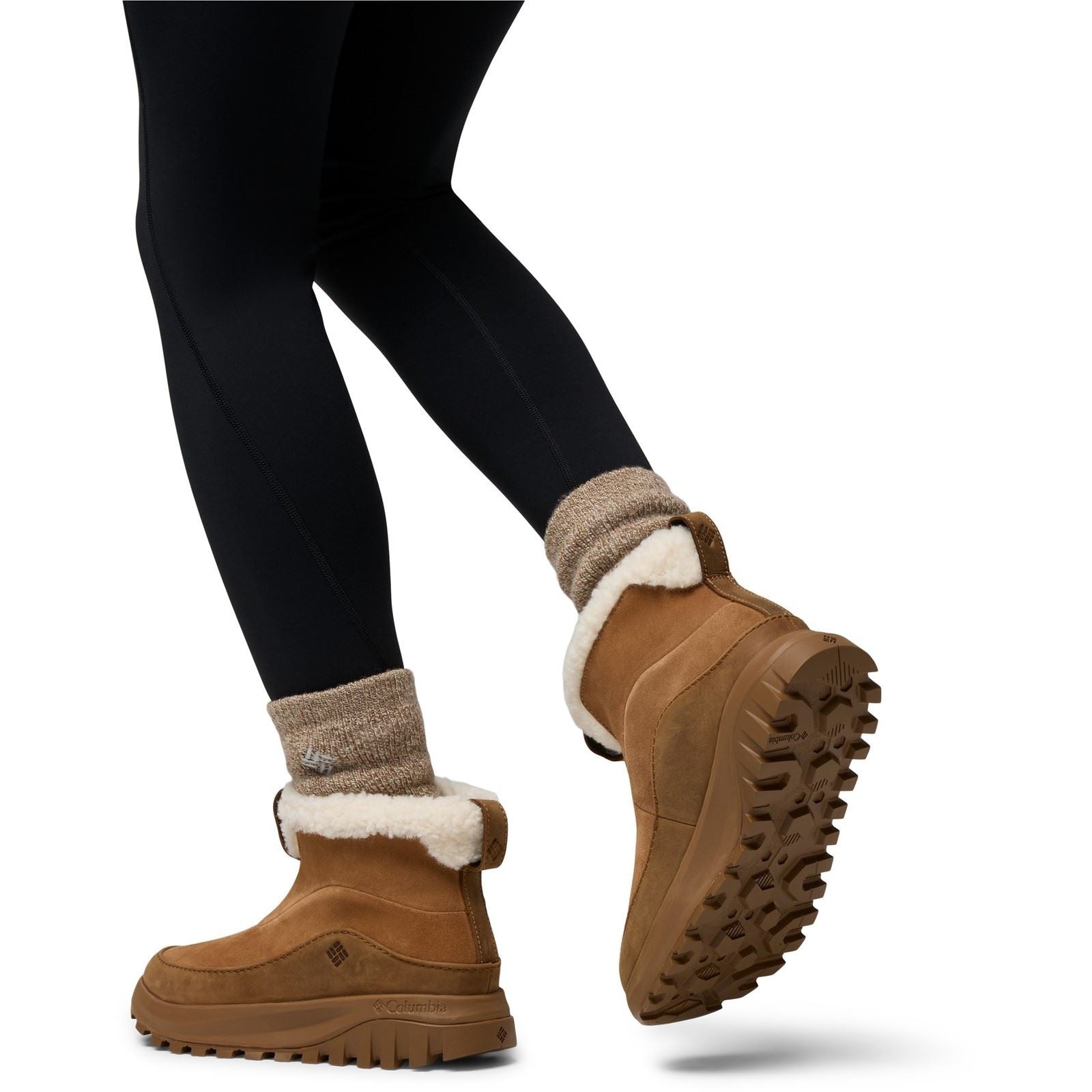 Columbia Snowtrot Ease Leather Women's Light Brown Hiking Boots