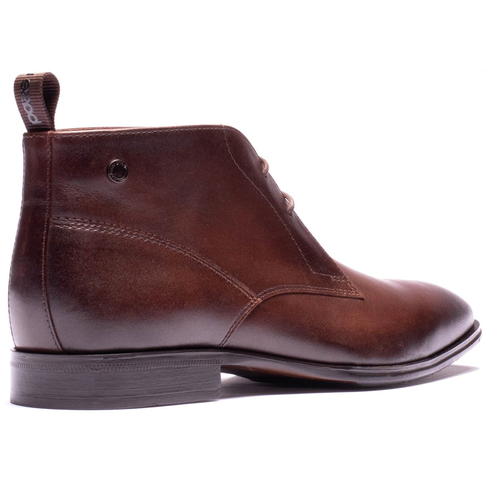 Base London Archer Leather Men's BROWN Ankle Boots