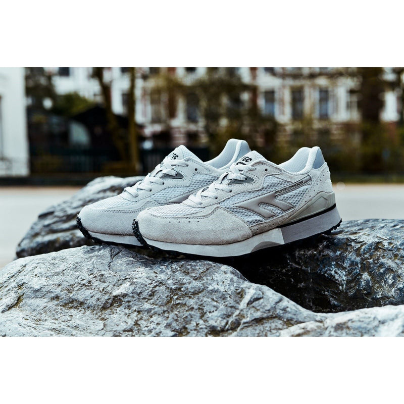 Hi-Tec Silver Shadow OG PU Suede Men's Silver/Grey/Green Trainers