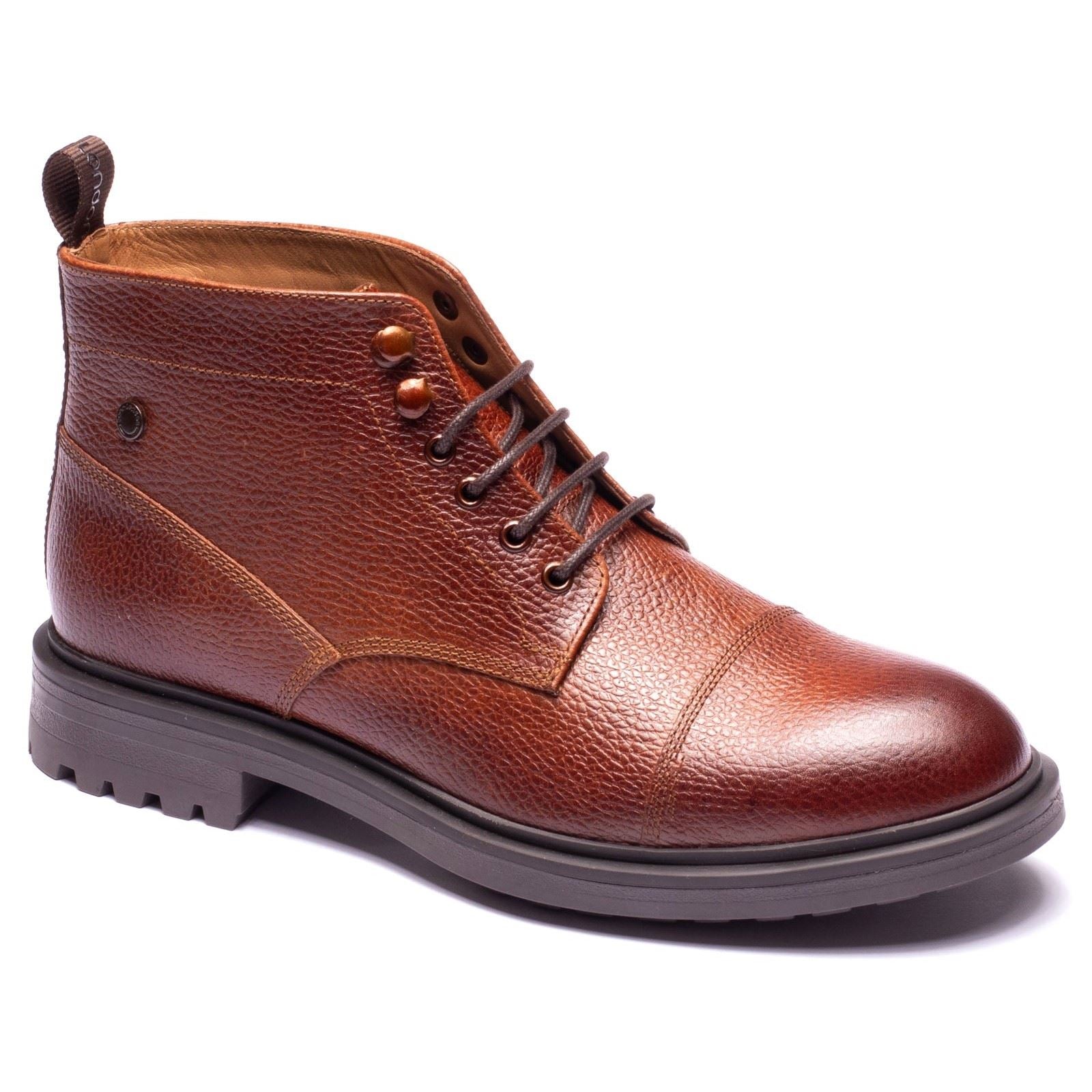Base London Mercer Leather Men's TAN Ankle Boots
