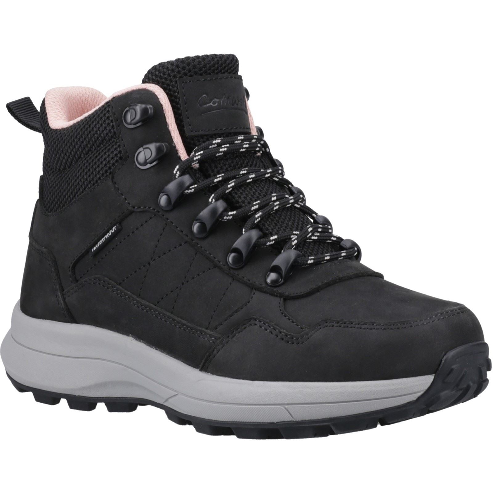 Cotswold Oddington Nubuck Women's Black Hiking Boots