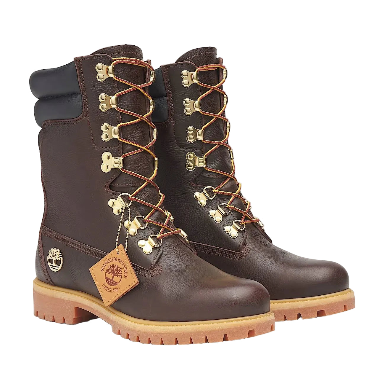 Timberland Premium Espresso Tall Leather Men's Dark Brown/Black Boots