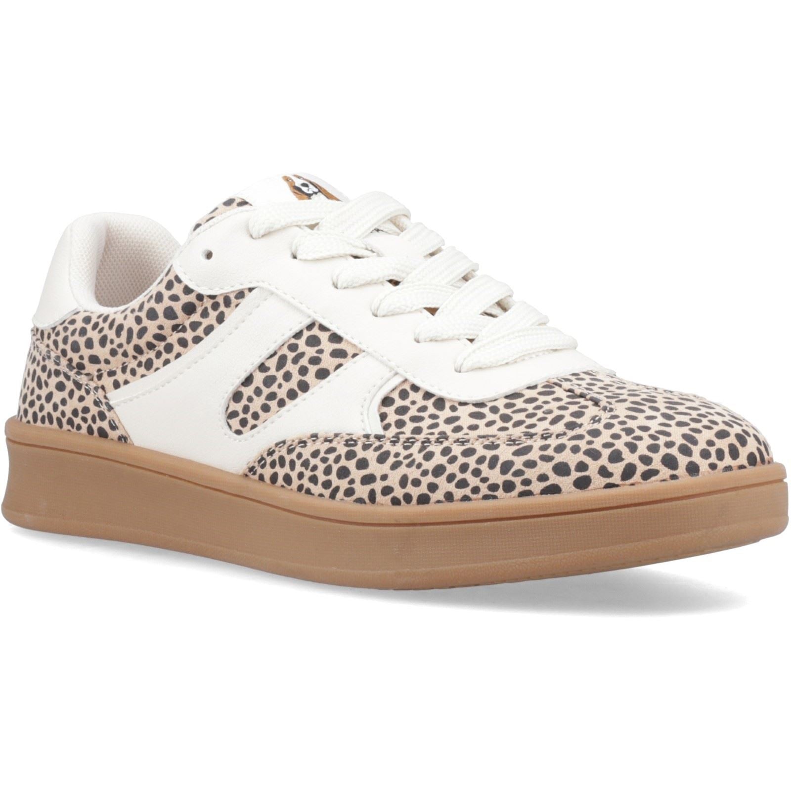 Hush Puppies Maura Textile Textile Women's Cheetah Trainers