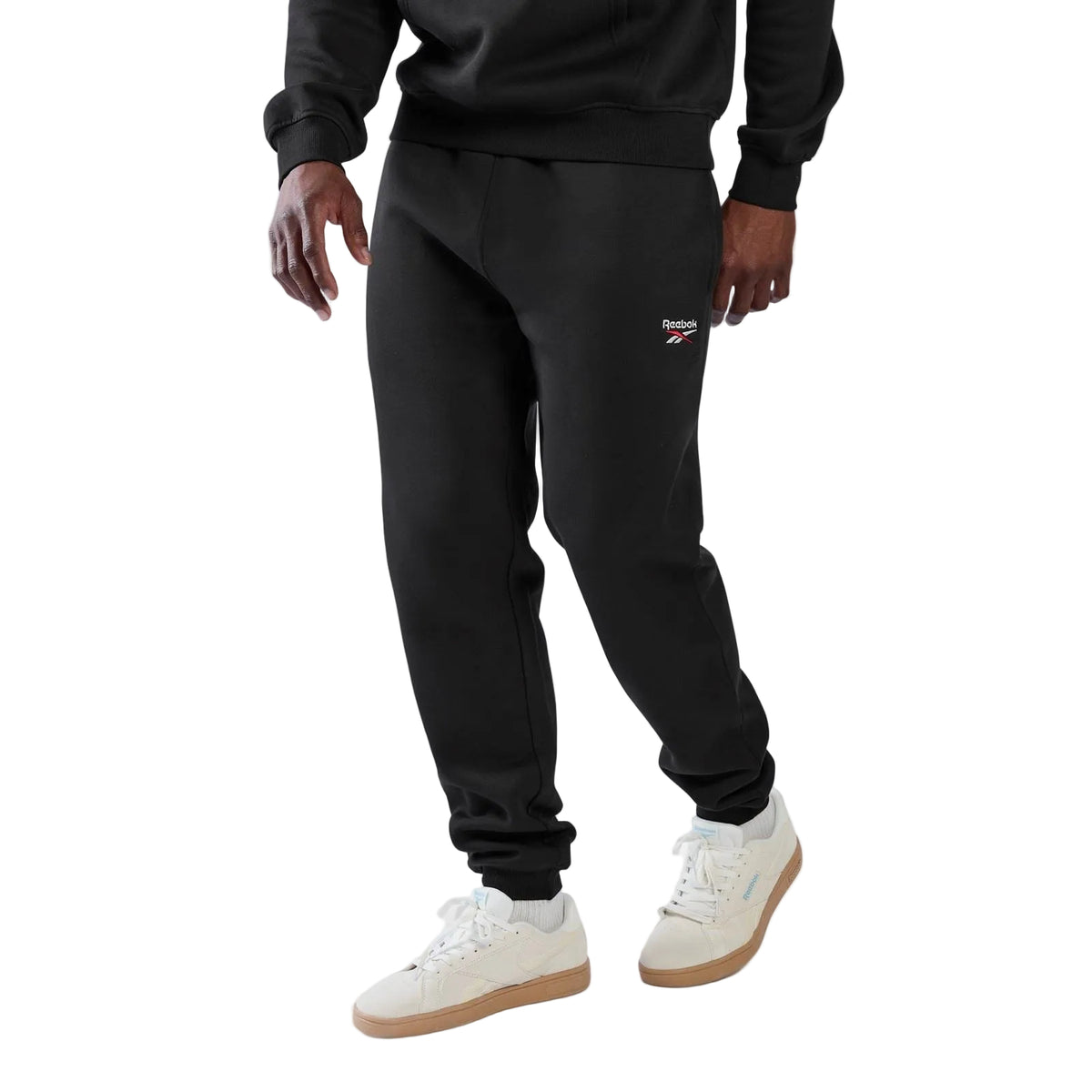Reebok ID 2-Colour Logo Cuffed Joggers Cotton Men's Black Joggers