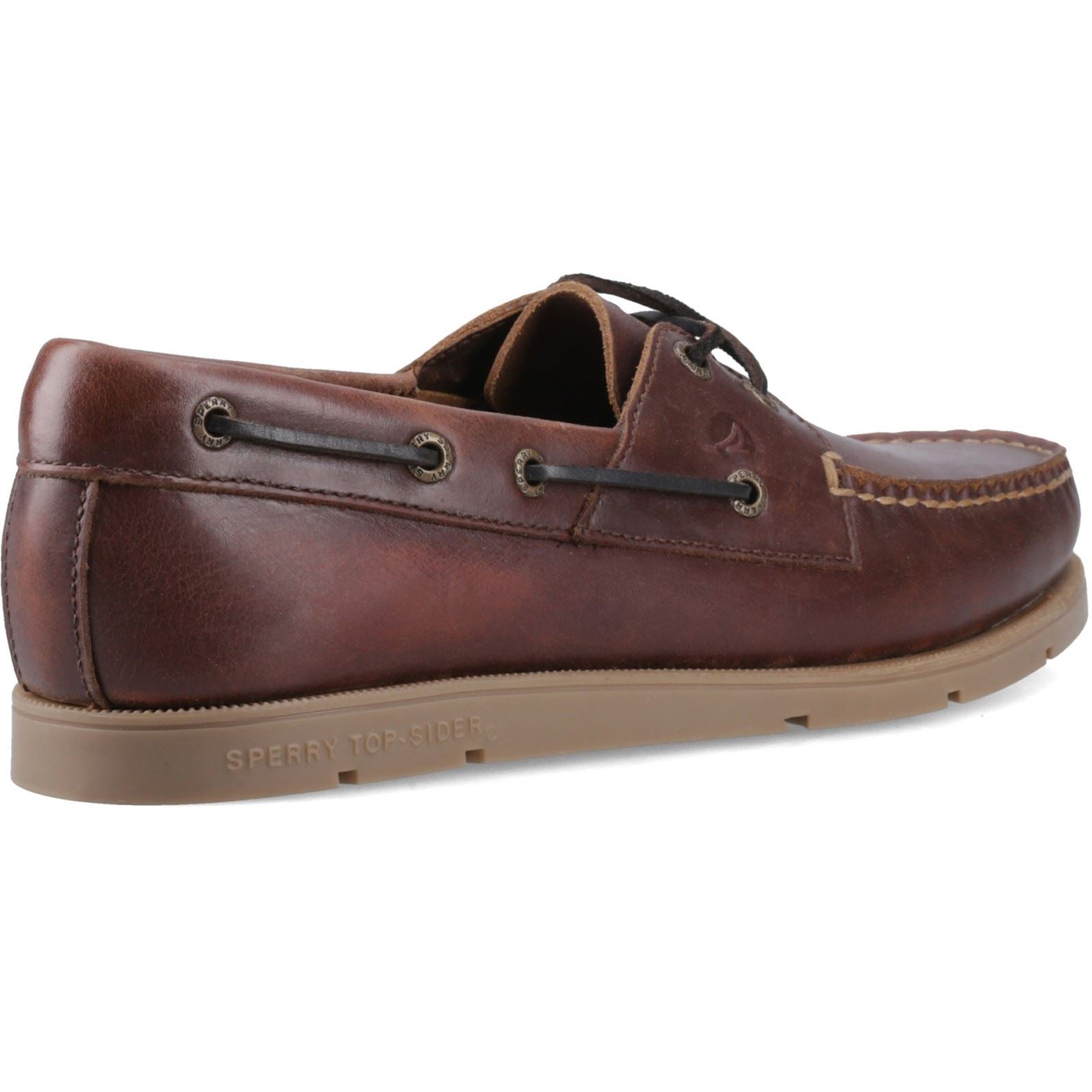 Sperry Oakland 2 Eye Boat Leather Men's Brown Boat Shoes