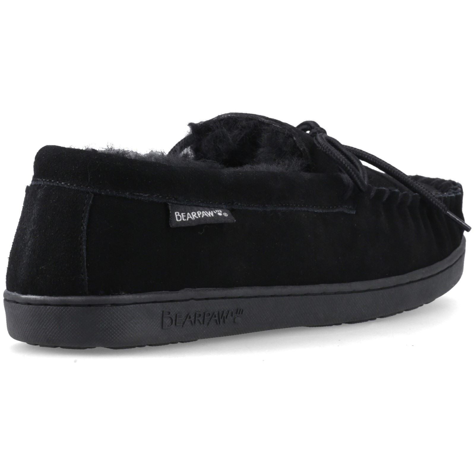 Bearpaw Moc II Suede Men's Black Slippers