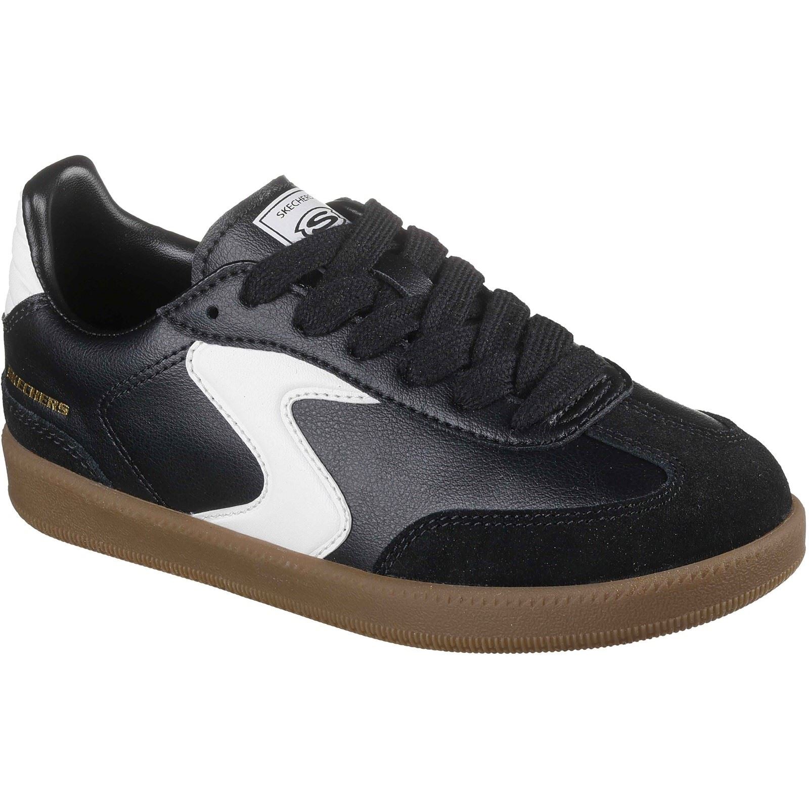 Skechers Hotshot Junior Varsity Boy's Black/White Trainers
