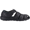 Hush Puppies Albert Leather Men's Black Sandals