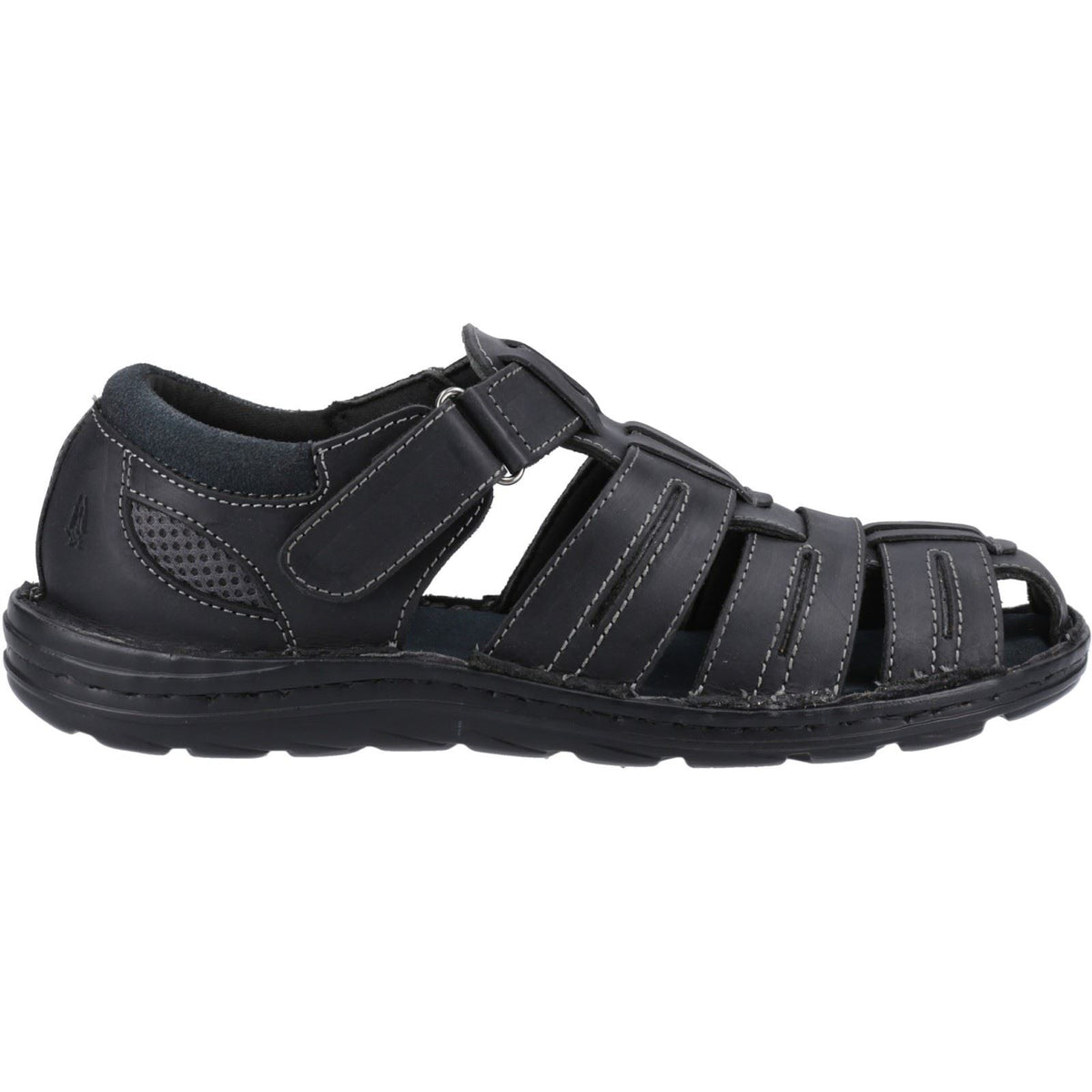 Hush Puppies Albert Leather Men's Black Sandals