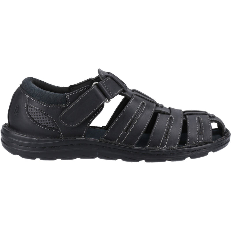 Hush Puppies Albert Leather Men's Black Sandals