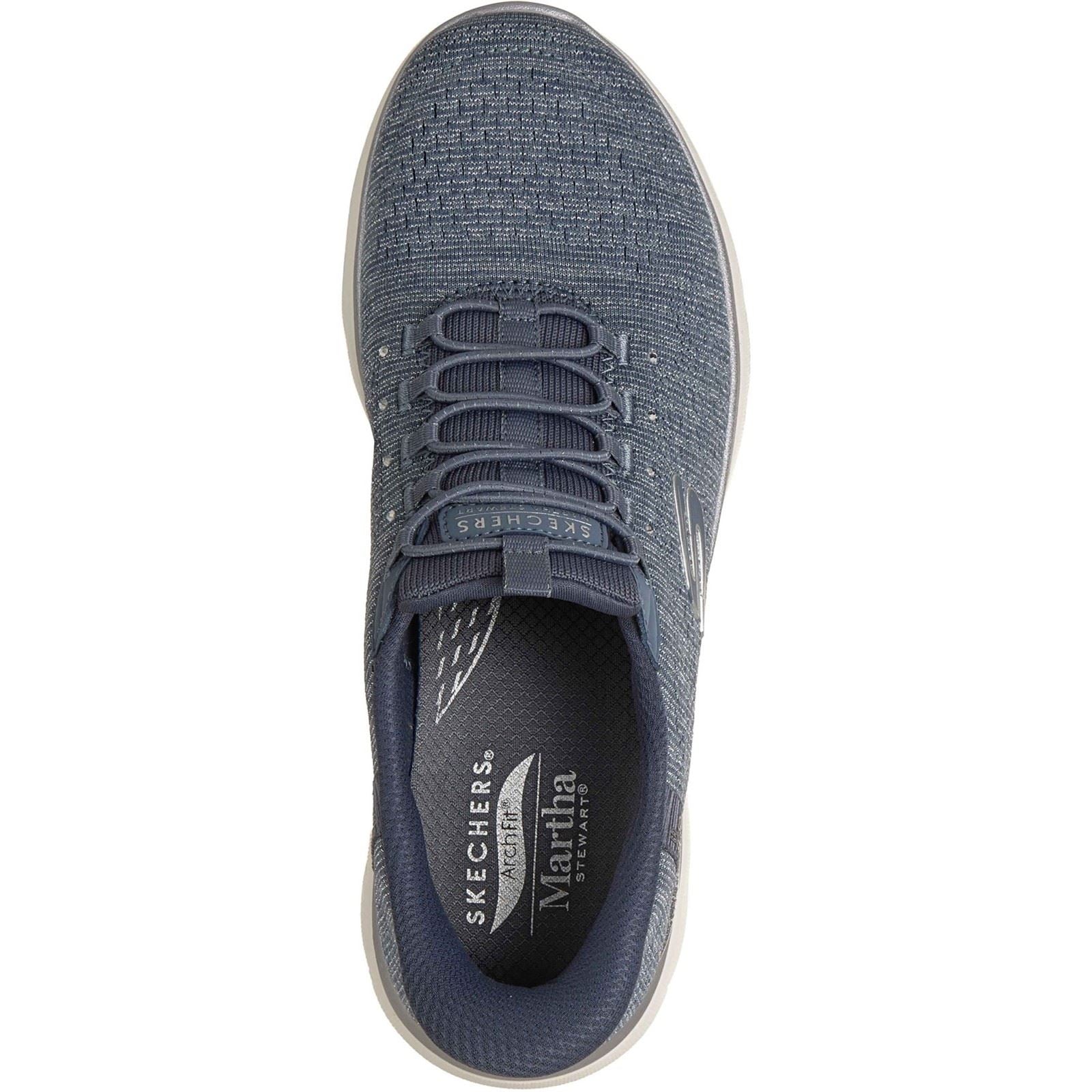 Skechers Arch Fit Summits - Soft Shimmer Textile Women's Slate Standard Trainers