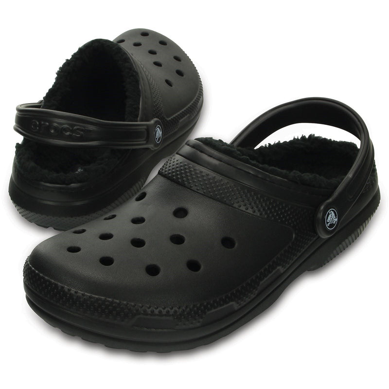 Crocs Classic Lined Synthetic Black Clogs