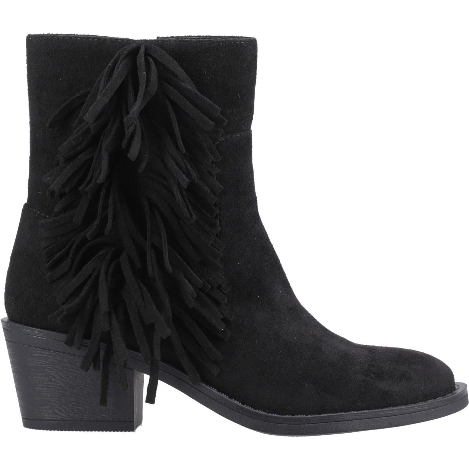 Rocket Dog Yankee Faux Suede Women's Black Heeled Ankle Boots