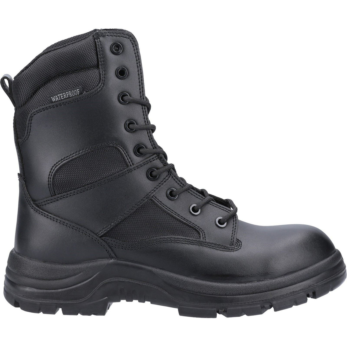 Amblers Safety Combat Leather Black