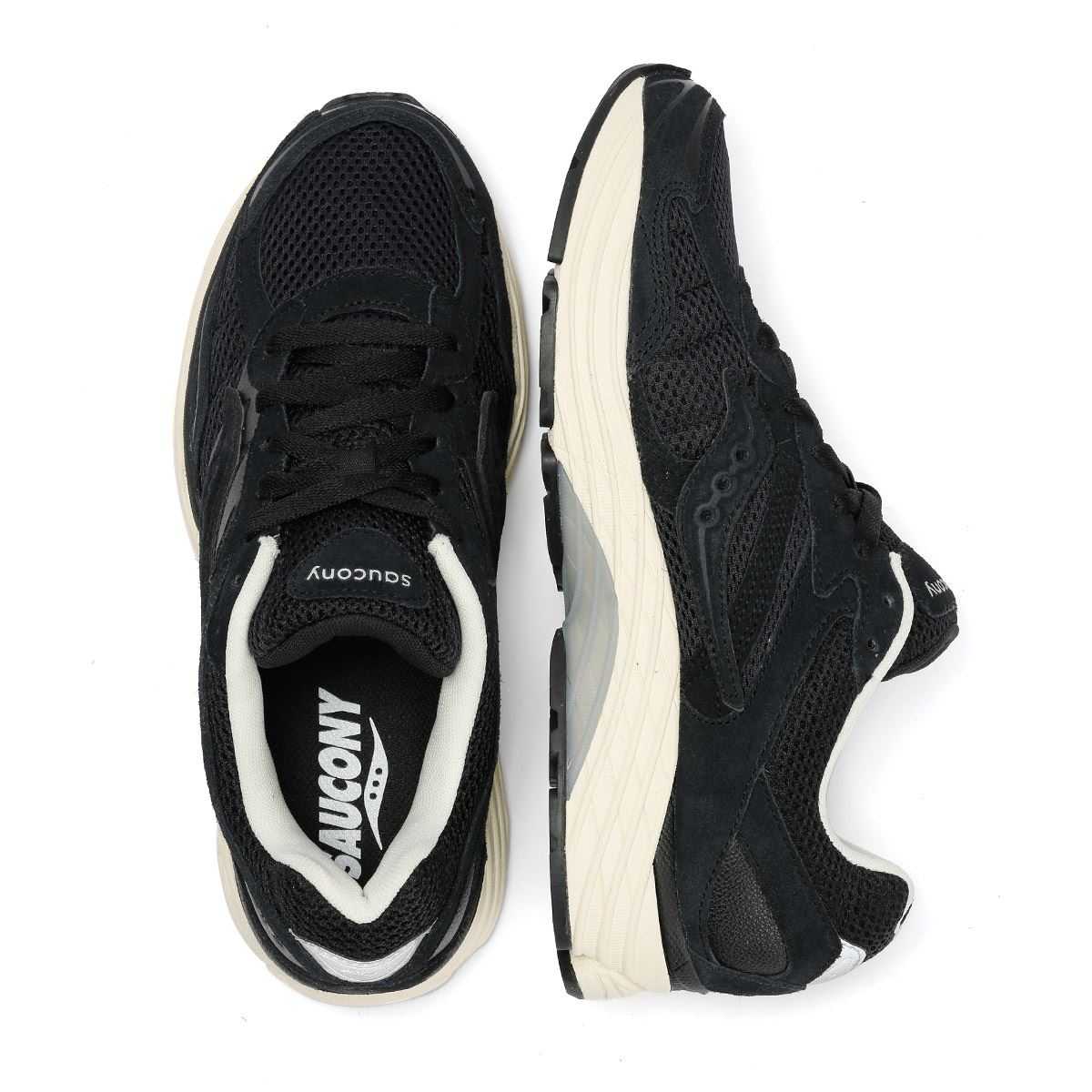 Saucony ProGrid Omni 9 Black/Cream Trainers