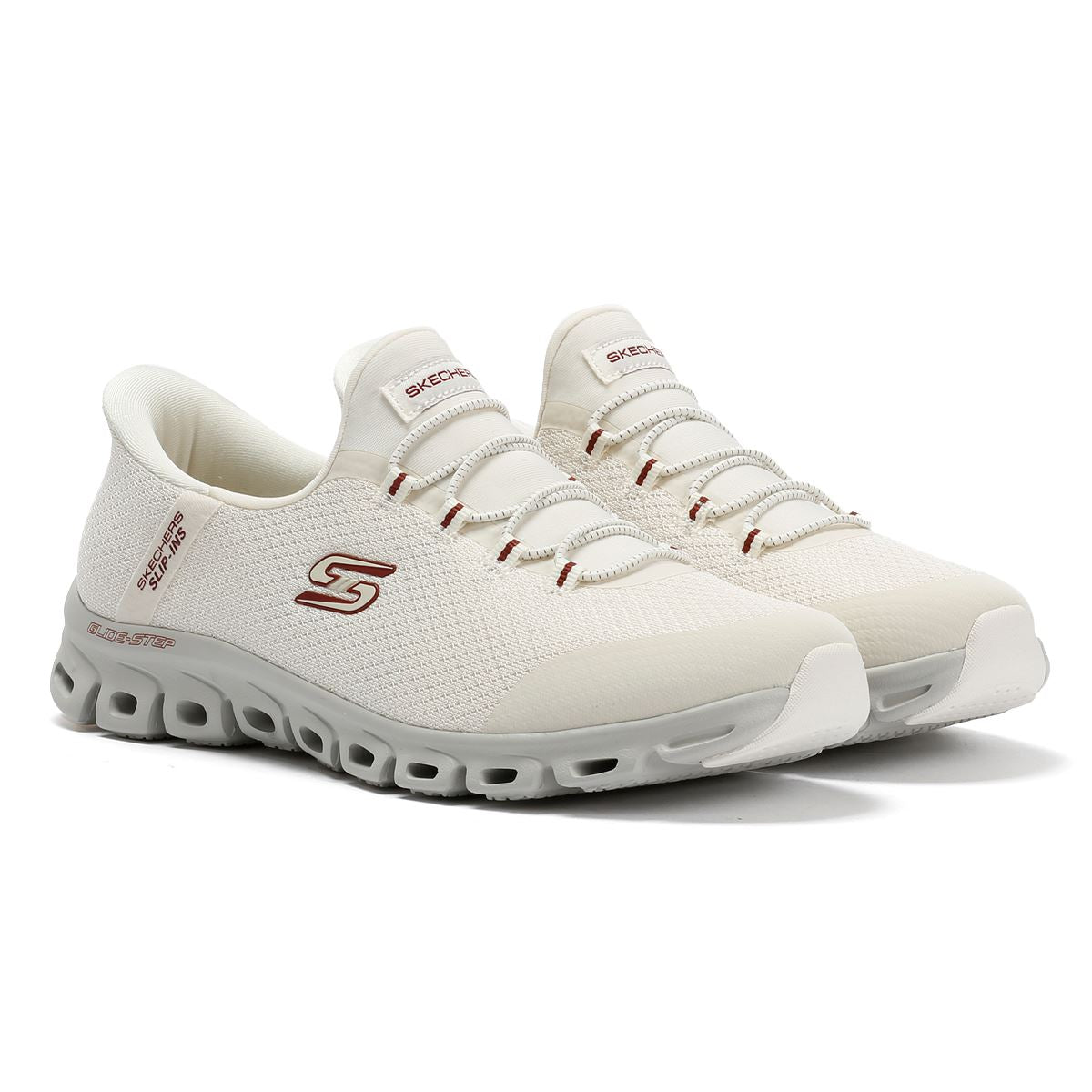 Skechers Slip-Ins Glide Step Vibey Mesh Women's White Trainers